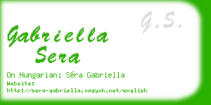 gabriella sera business card