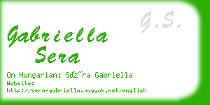 gabriella sera business card